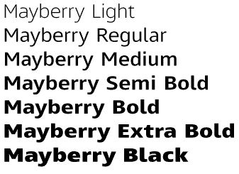 Logo weights Font families for DIY design