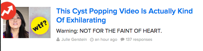 Buzzfeed headline