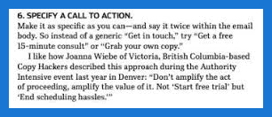 Ann Handley's mention of me in her Entrepreneur Magazine article.
