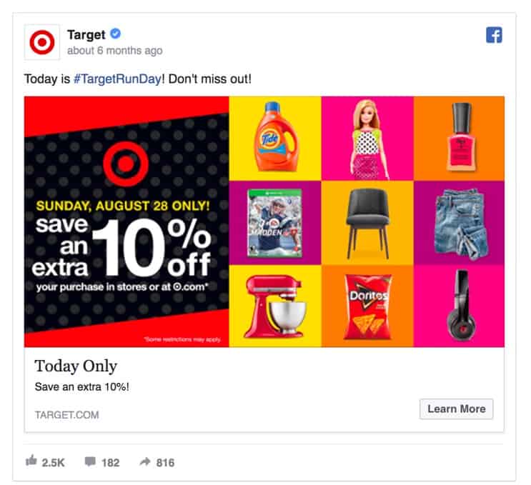 targetrun target facebook ad