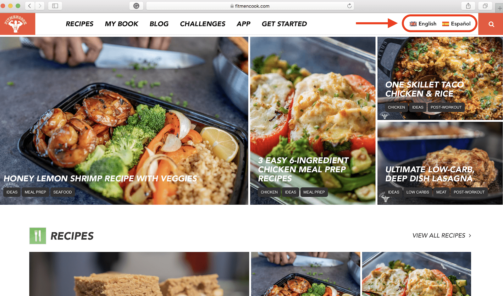 FitMen Cook website